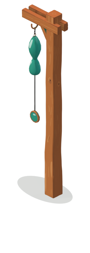 Sea-glass wind chime